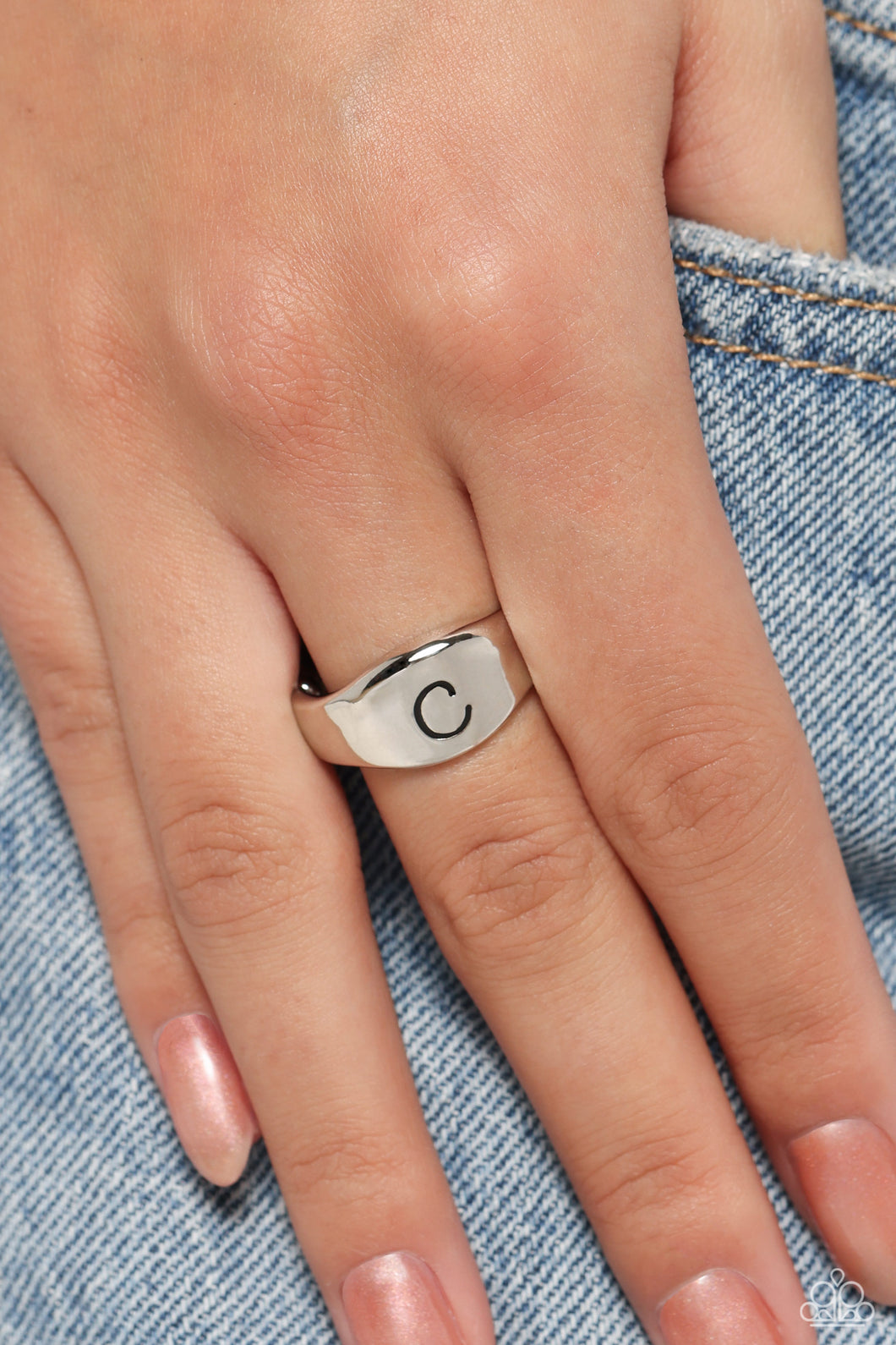 Monogram Memento - Silver - C (R876)