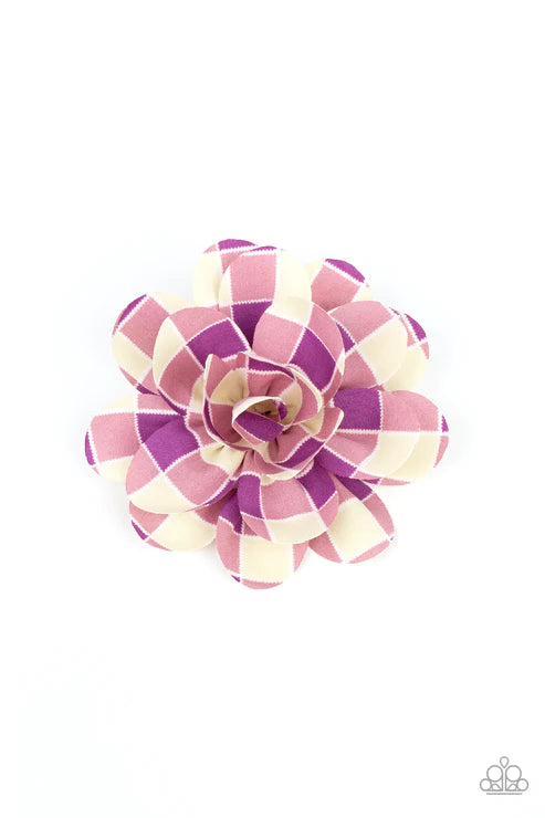 Gingham Garden - Purple