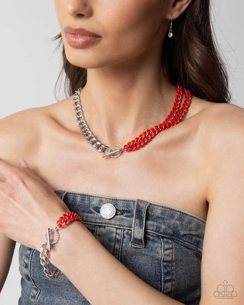 Iridescent Icon & Tourist Twists Complete Look - Red