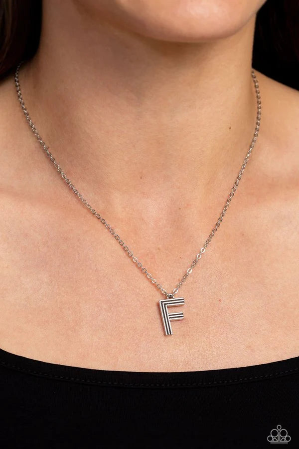 Leave Your Initials - F - Silver