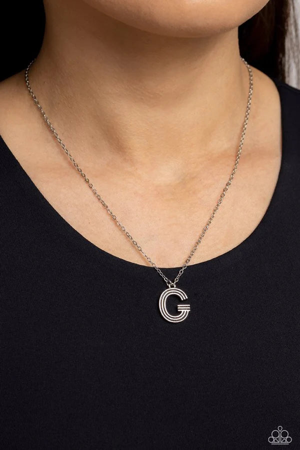 Leave Your Initials - G - Silver