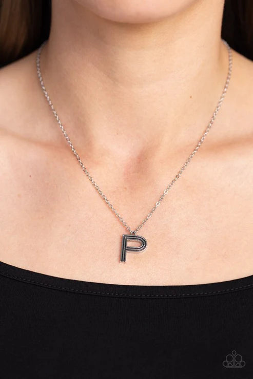Leave Your Initials - P - Silver