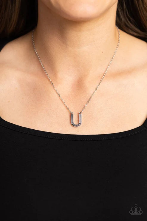 Leave Your Initials - U - Silver