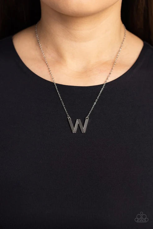 Leave Your Initials - W - Silver