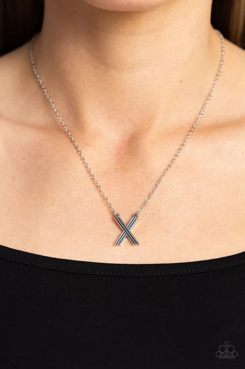 Leave Your Initials - X - Silver