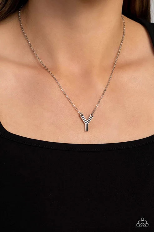 Leave Your Initials - Y - Silver