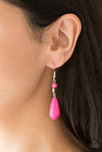 Load image into Gallery viewer, Sandstone Sunflowers - Pink Earring
