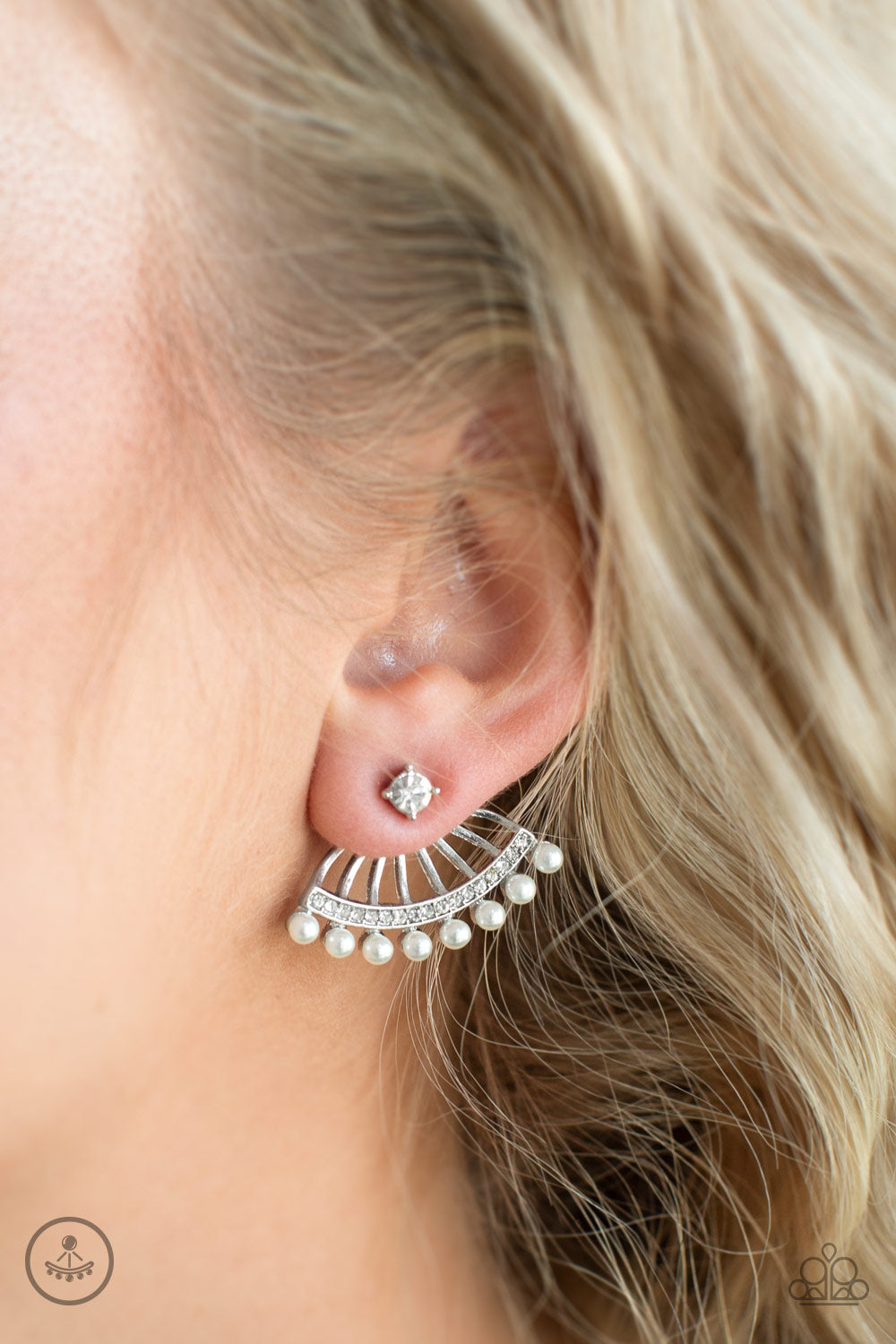 Drama Queen Dimension - White Earring