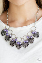 Load image into Gallery viewer, Very Valentine - Purple Necklace
